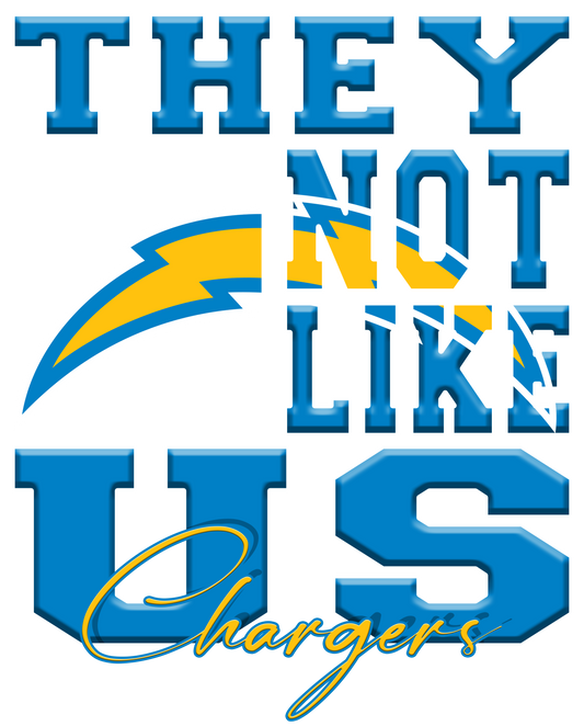 "They Not Like Us" Team T-Shirt "Chargers