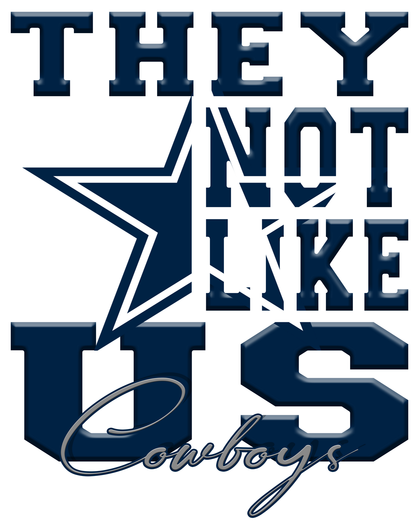 "They Not Like Us" Team T-Shirt "Cowboys