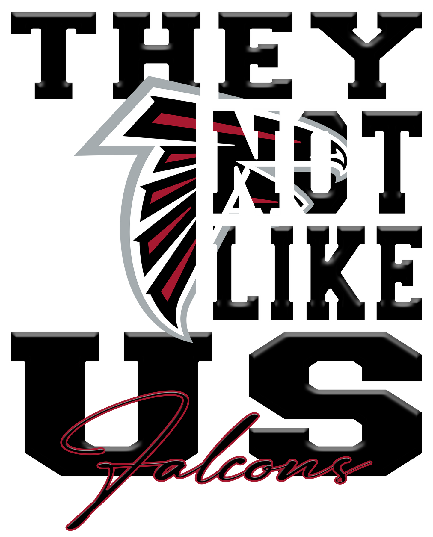 "They Not Like Us" Team T-Shirt/Hoodie "Falcons