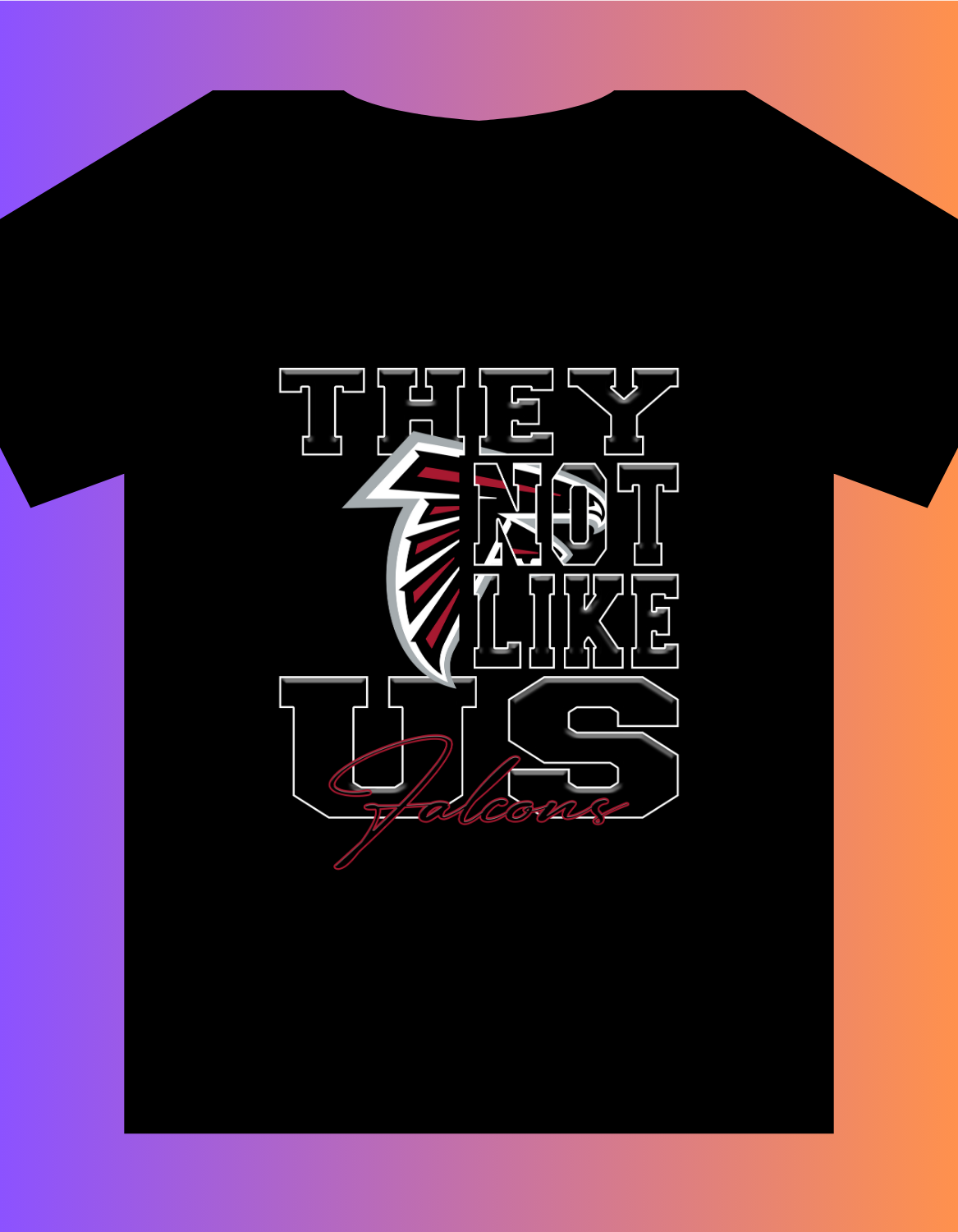 "They Not Like Us" Team T-Shirt/Hoodie "Falcons