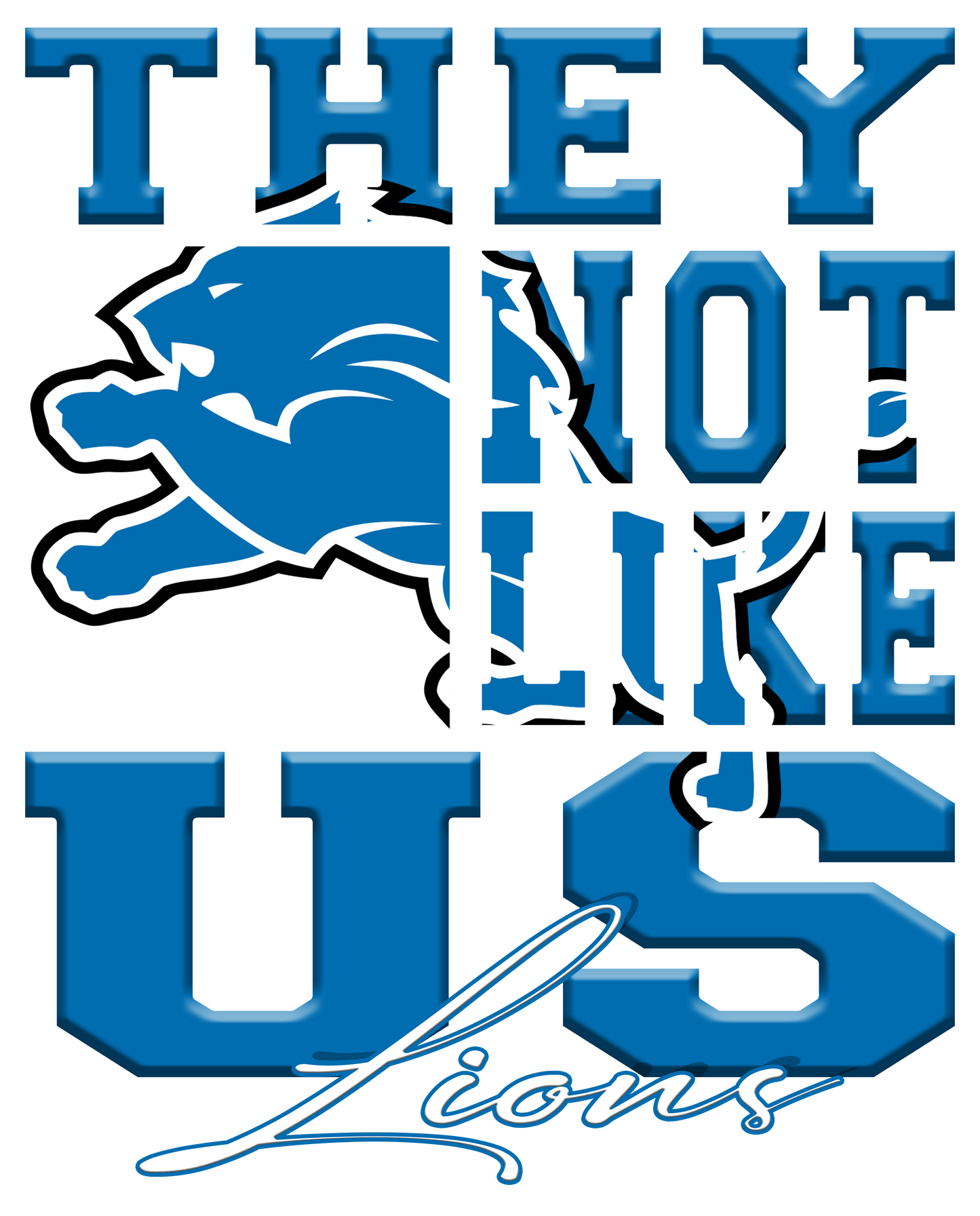 "They Not Like Us" Team T-Shirt "Lions