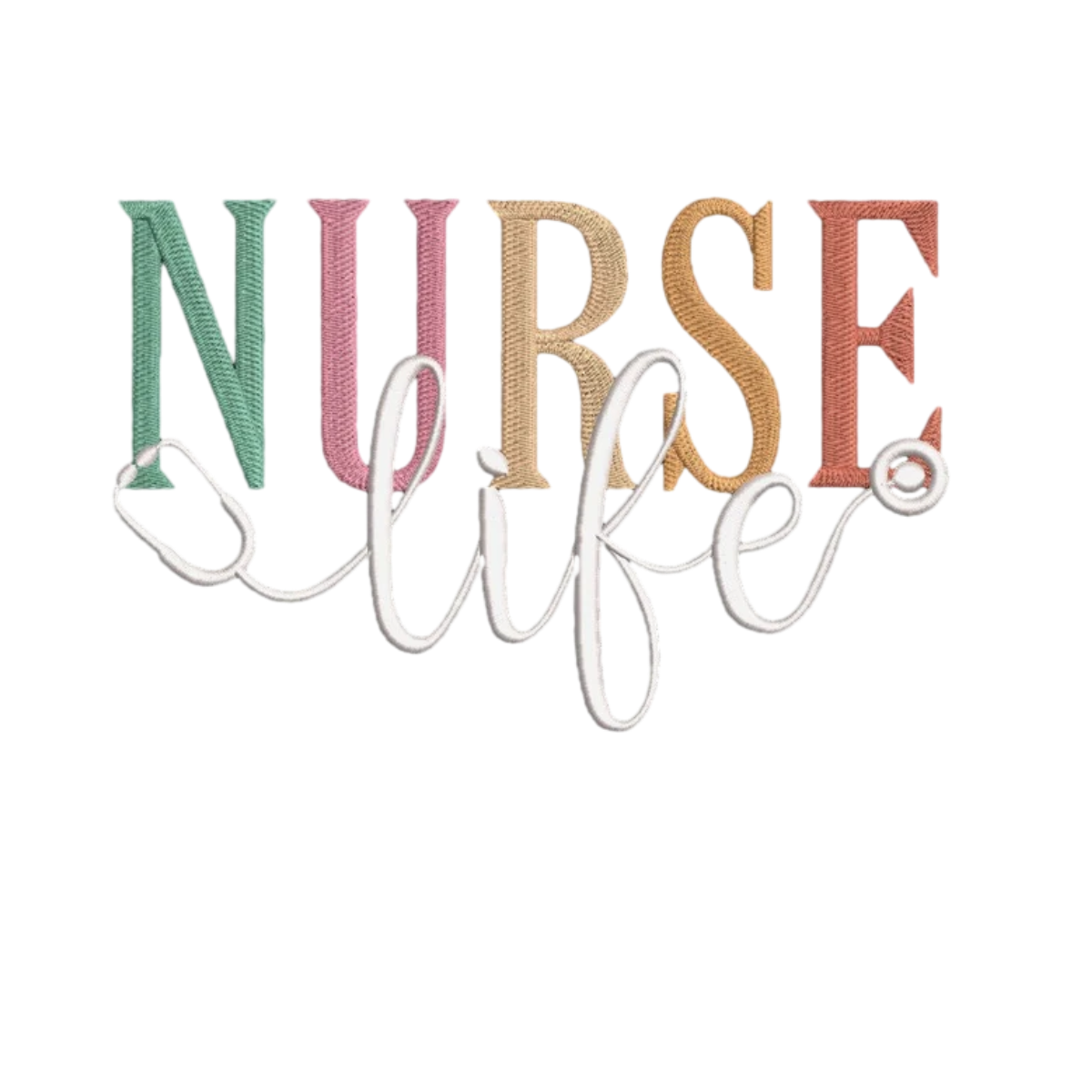 "Nurse Life" Embroidery Design Hoodie/Sweatshirt