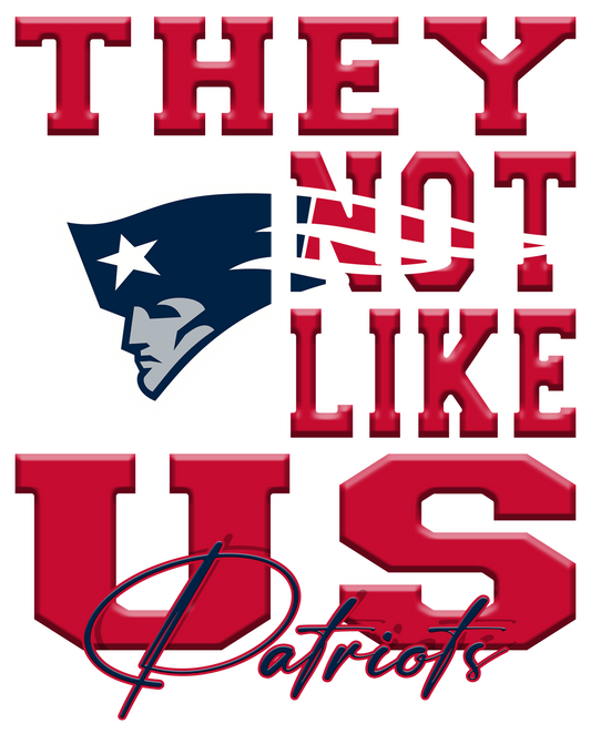 "They Not Like Us" Team T-Shirt "Patriots