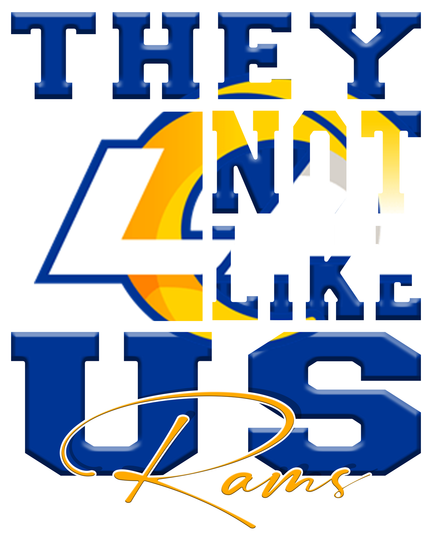 "They Not Like Us" Team T-Shirt/Hoodie "Rams"