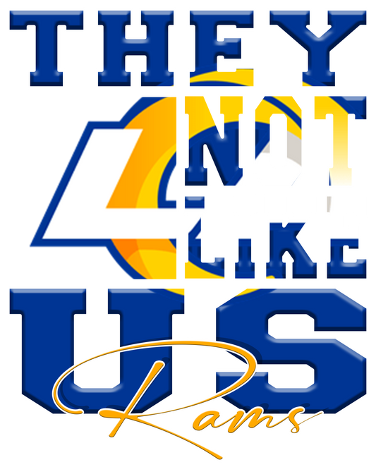 "They Not Like Us" Team T-Shirt/Hoodie "Rams"