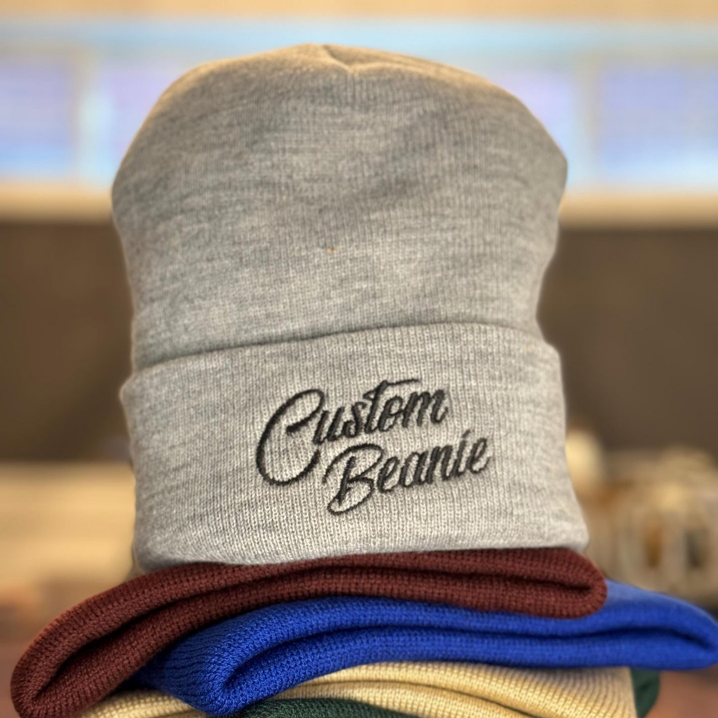 Design your custom embroidered beanie