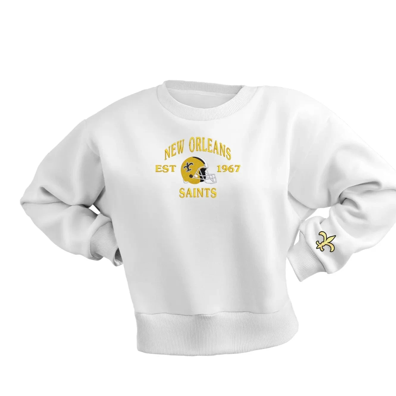 "New Orleans SAINTS" Embroidery Design Hoodie/Sweatshirt