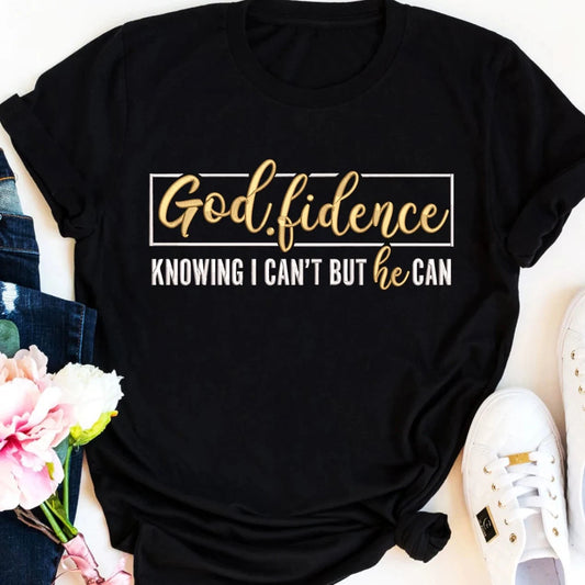 "God Fidence" Embroidery Design Hoodie/Sweatshirt