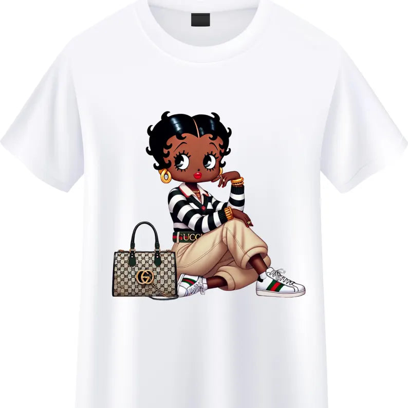 "Africa American Gucci Betty Boop" T-Shirt