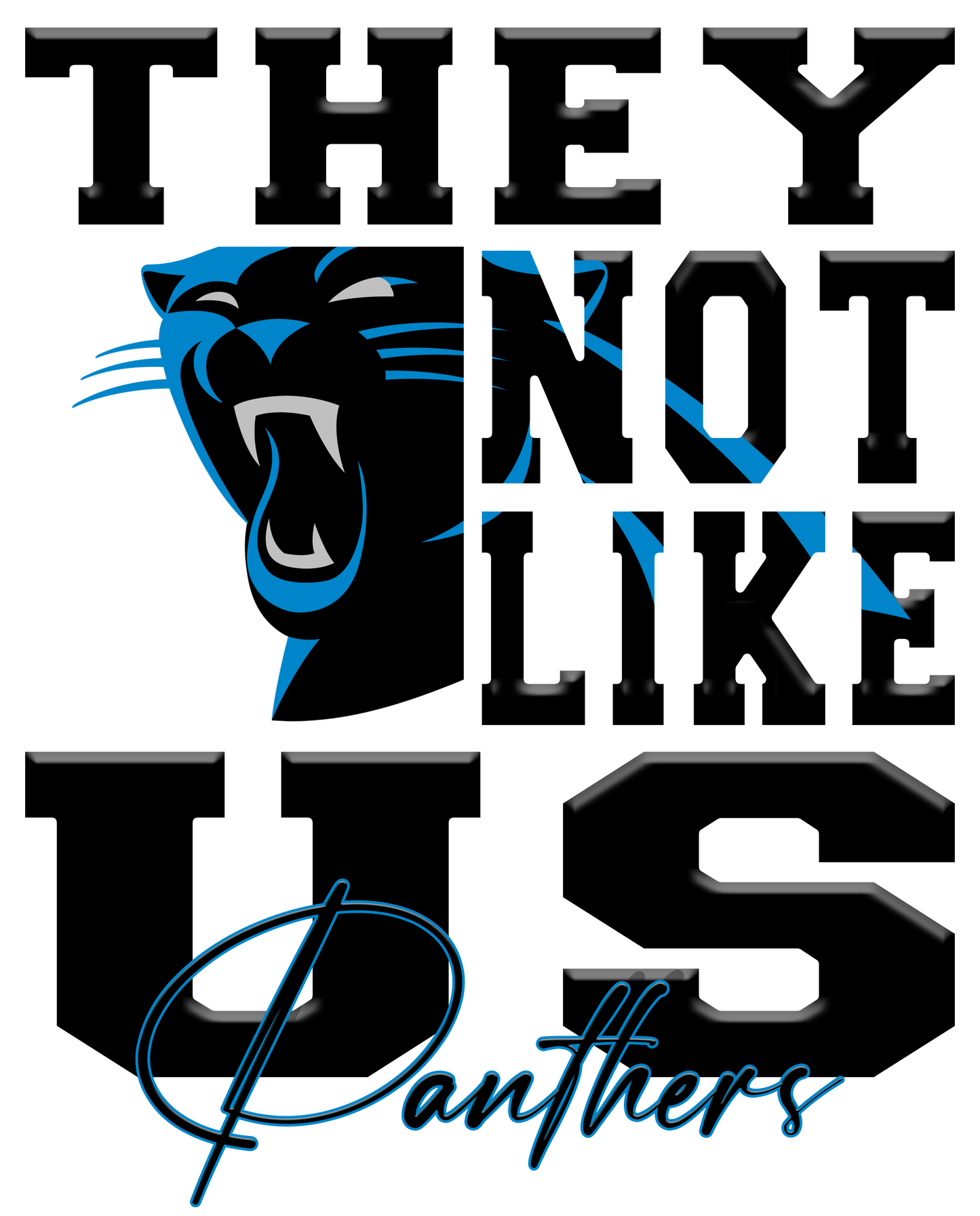 "They Not Like Us" Team T-Shirt "Panthers