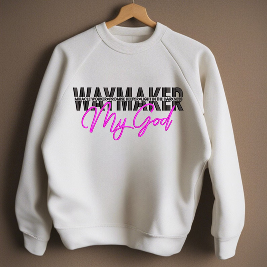 "Waymaker, My God" Embroidery Design Hoodie/Sweatshirt